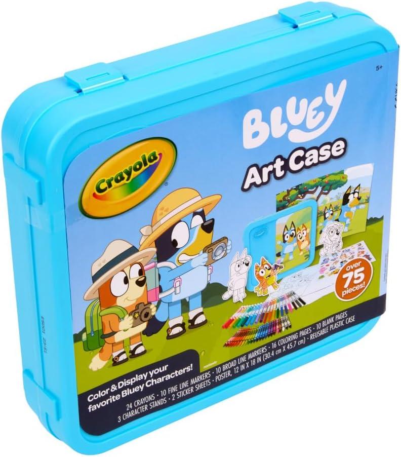 imageCrayola Color Wonder Bluey Activity Kit Mess Free Coloring for Toddlers Holiday ampamp Christmas Gifts for Kids Art Set for Kids Plane Essential Bluey Toys 3Art Case
