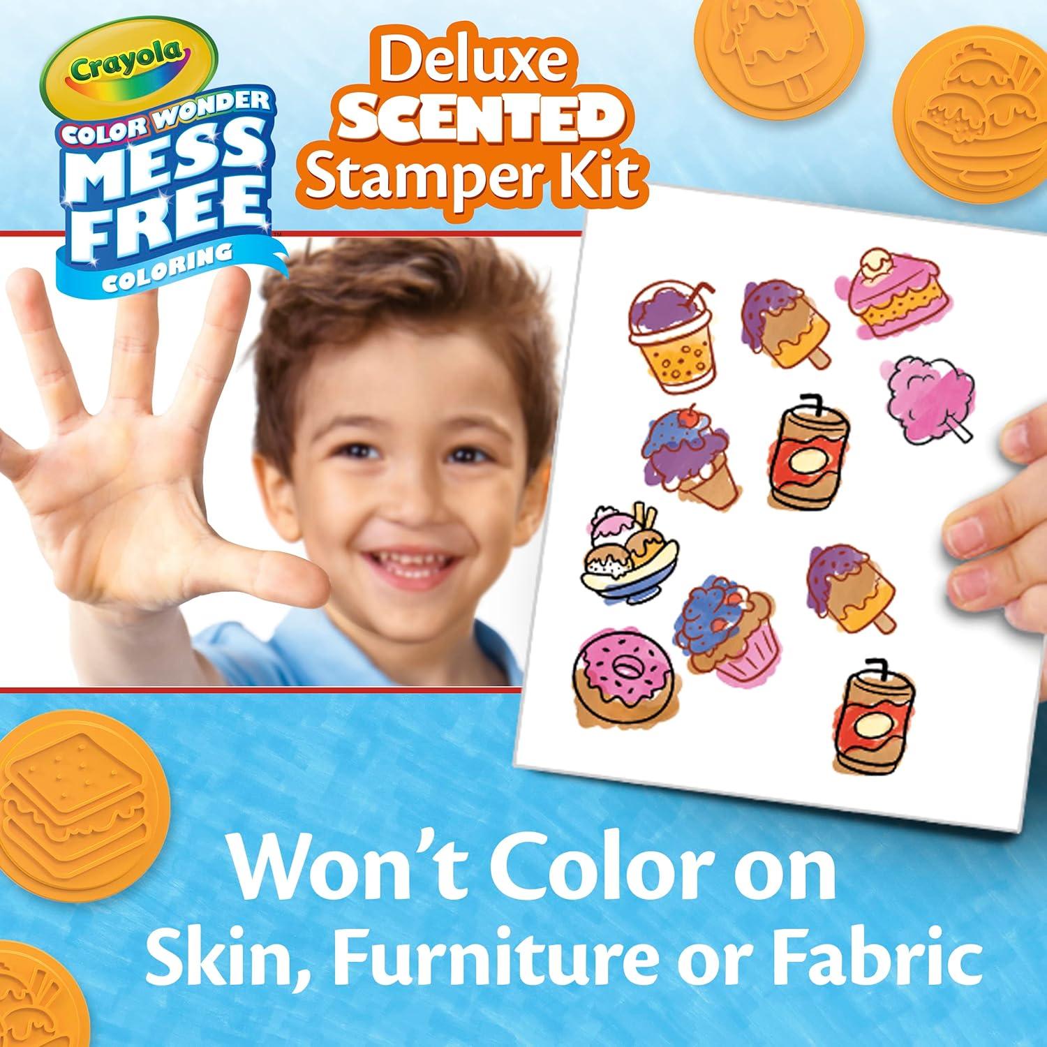 imageCrayola Color Wonder Mess Free Coloring Set 50 Blank Coloring Pages Scented Color Wonder Stamps and Markers Refill Set
