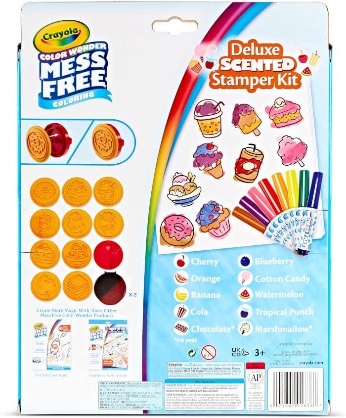 imageCrayola Color Wonder Mess Free Coloring Set 50 Blank Coloring Pages Scented Color Wonder Stamps and Markers Refill Set