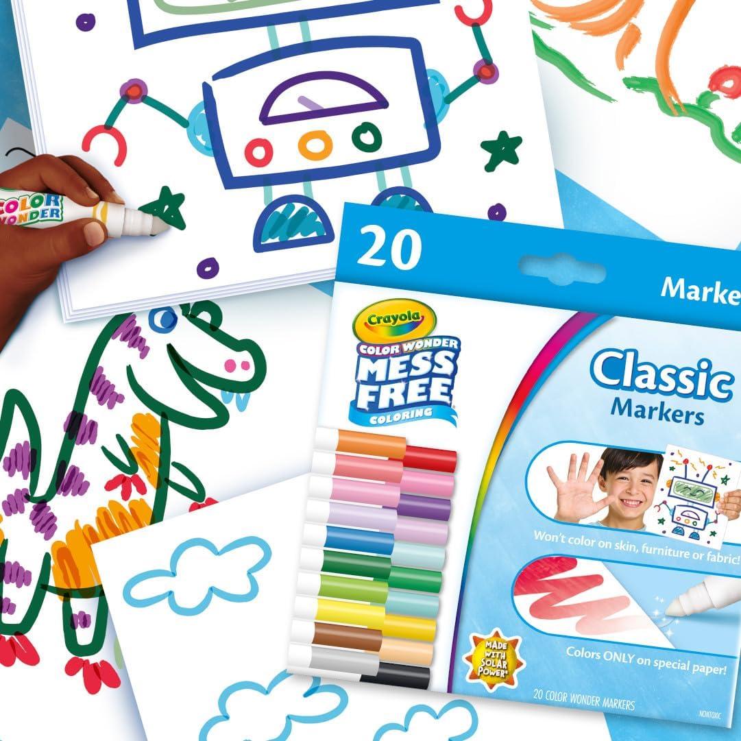 imageCrayola Color Wonder Spidey and His Amazing Friends Kit Mess Free Coloring Spiderman Coloring Pages ampamp Stickers Spiderman Toy Kids GiftClassic Markers