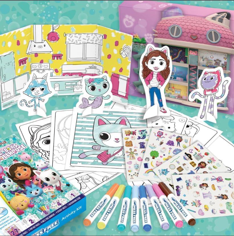 imageCrayola Color Wonder Spidey and His Amazing Friends Kit Mess Free Coloring Spiderman Coloring Pages ampamp Stickers Spiderman Toy Kids GiftGabbys Dollhouse Activity Kit