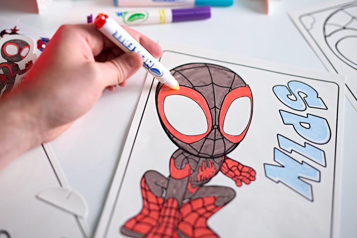 imageCrayola Color Wonder Spidey and His Amazing Friends Kit Mess Free Coloring Spiderman Coloring Pages ampamp Stickers Spiderman Toy Kids GiftSpidey Activity Kit