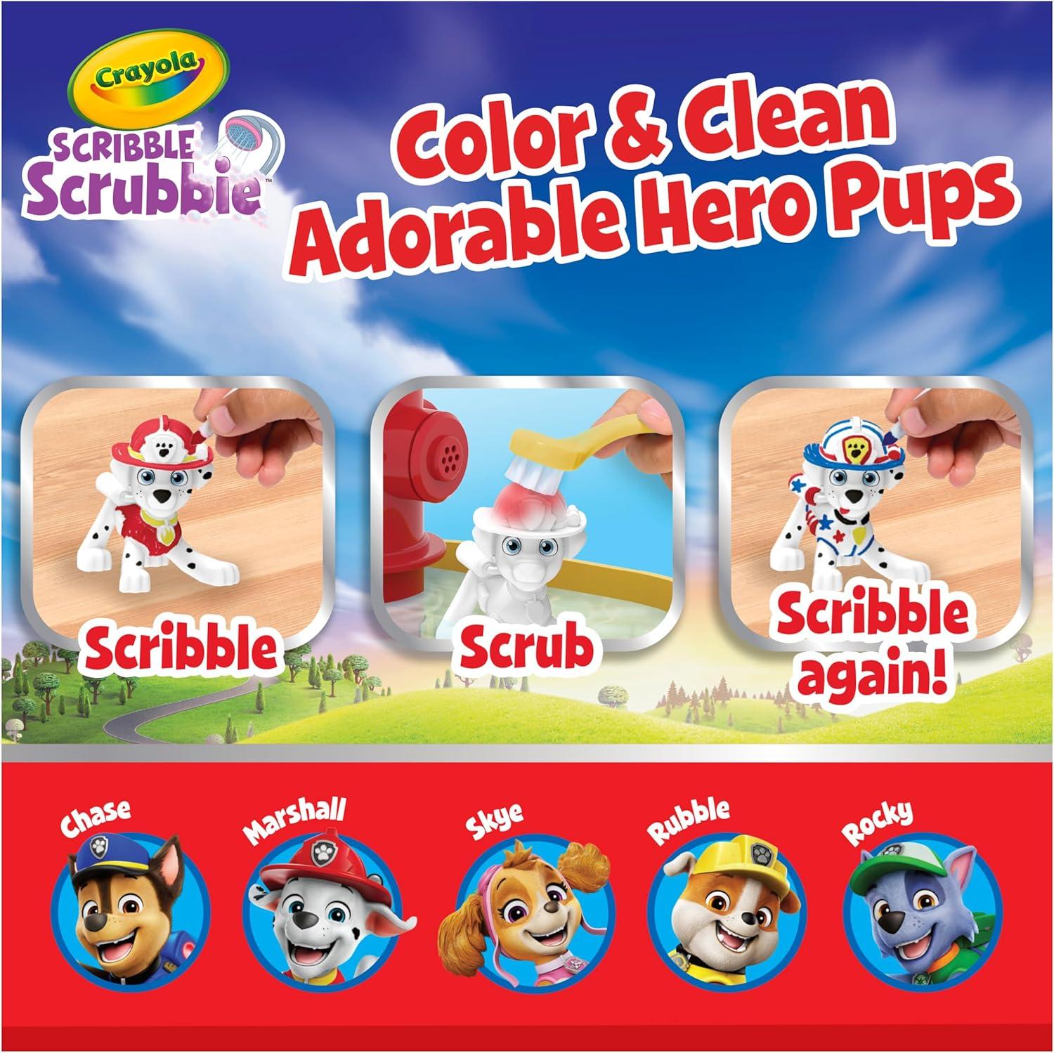 imageCrayola Scribble Scrubbie PAW Patrol Figurine Playset Customizable PAW Patrol Toys ampamp Gifts for Toddlers Reusable Coloring Activity Ages 3Paw Patrol Fire Hydrant Playset