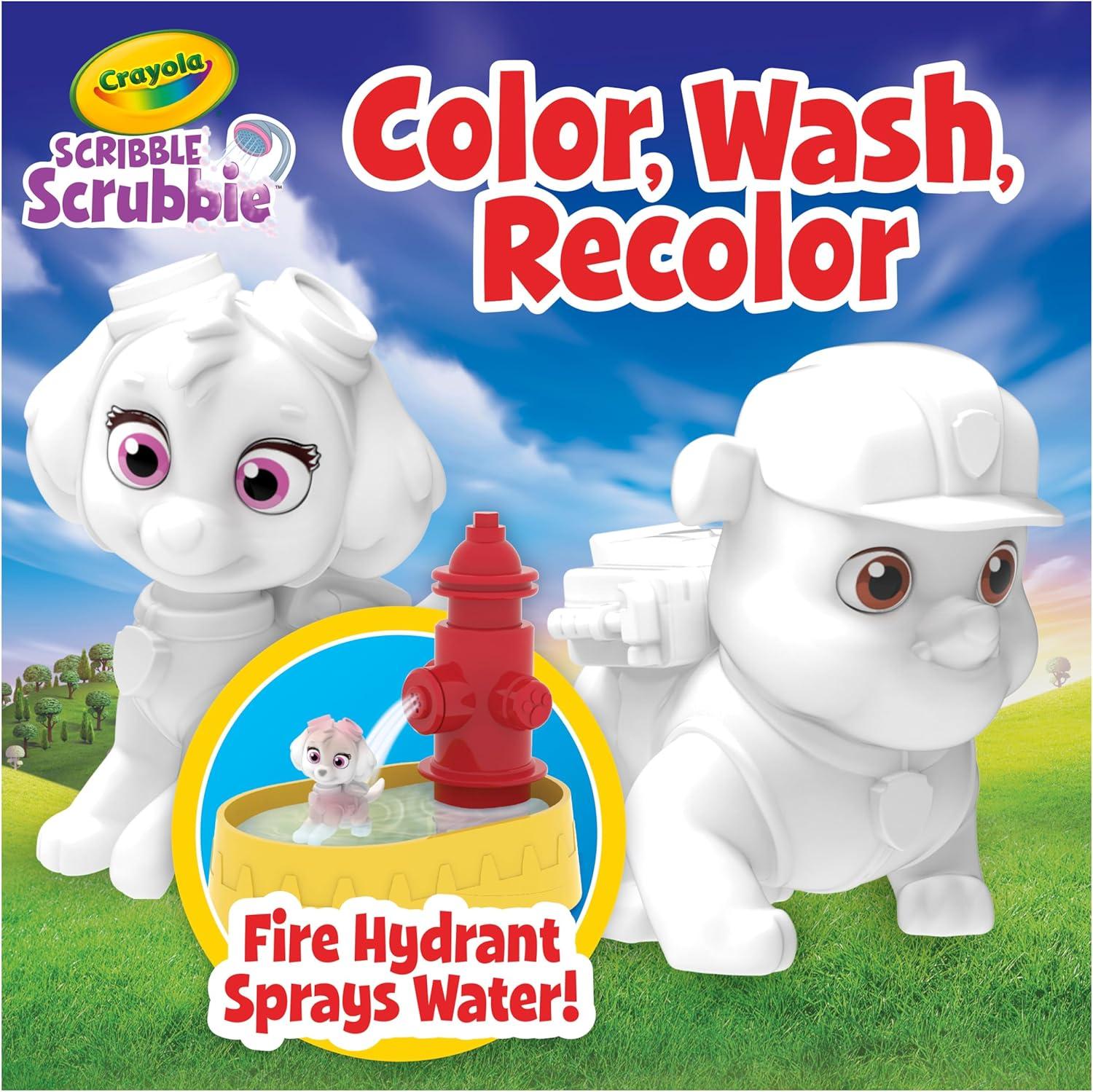 imageCrayola Scribble Scrubbie PAW Patrol Figurine Playset Customizable PAW Patrol Toys ampamp Gifts for Toddlers Reusable Coloring Activity Ages 3Paw Patrol Fire Hydrant Playset