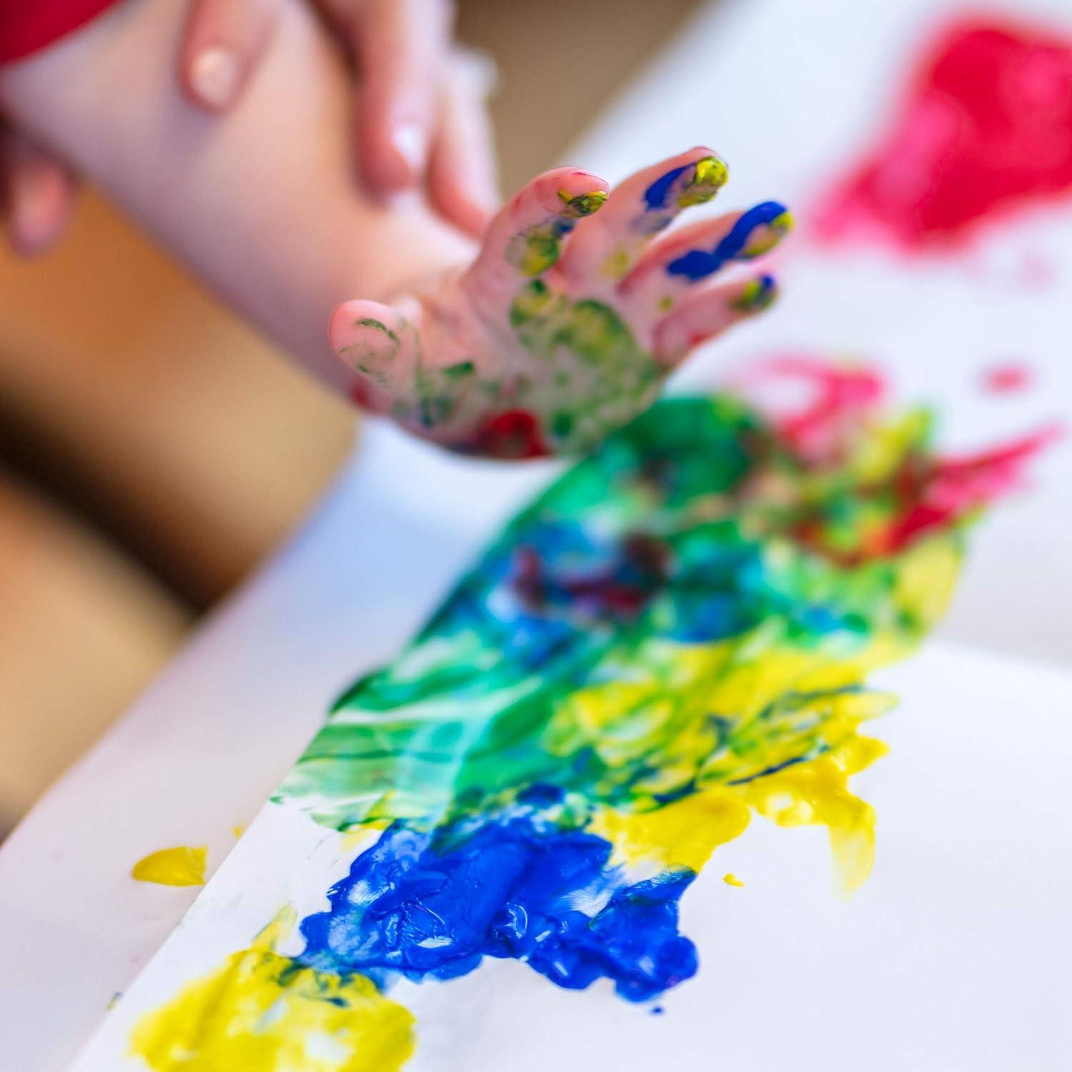 imageCrayola Washable Finger Paints 6ct Toddler Paint Set Nontoxic Finger Paint for Kids Arts ampamp Crafts Supplies for Toddlers Teacher Classroom Must Have Amazon ExclusivePaints