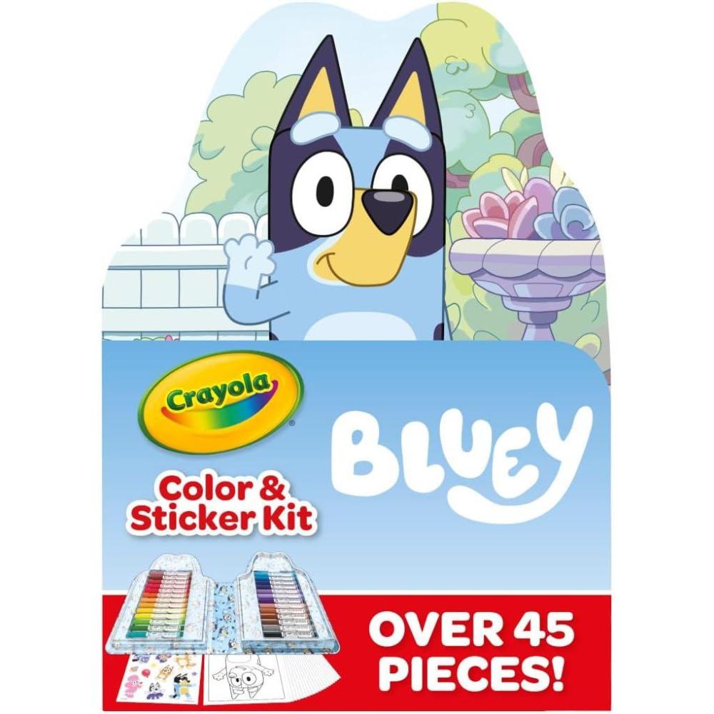 imageCrayola Color Wonder Bluey Activity Kit Mess Free Coloring for Toddlers Holiday ampamp Christmas Gifts for Kids Art Set for Kids Plane Essential Bluey Toys 3Art Kit  Bluey