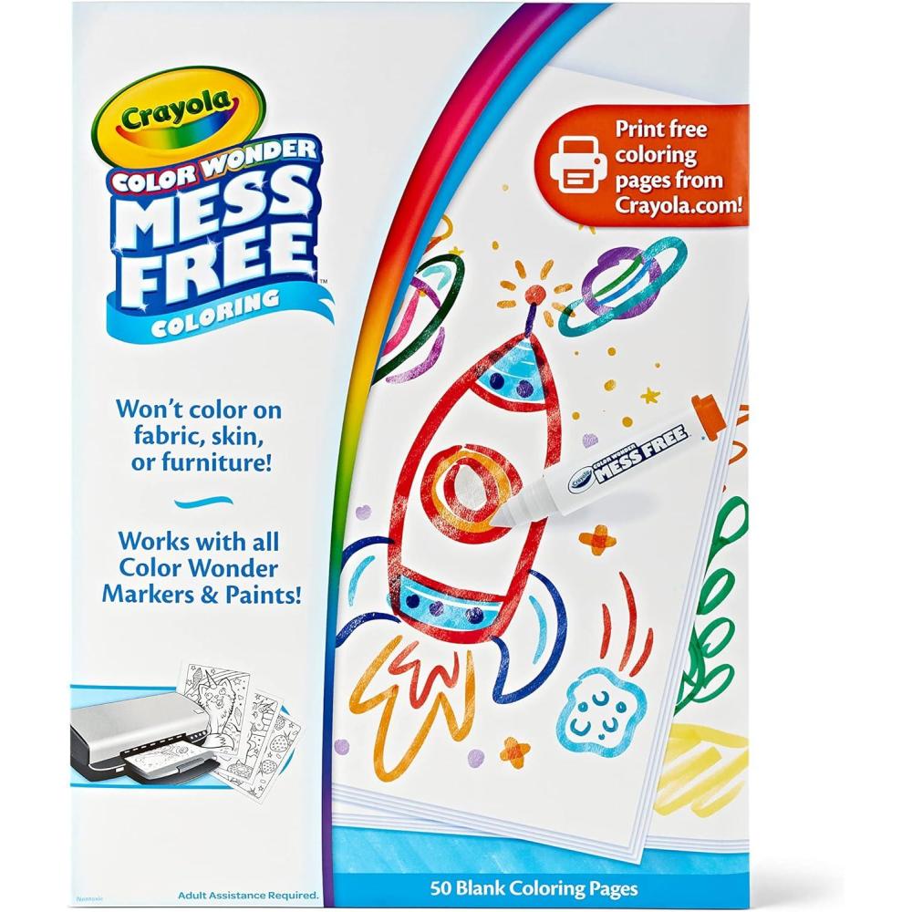 imageCrayola Color Wonder Mess Free Coloring Pages 50ct Create Your Own Coloring Pages Blank Color Wonder Refill Toddler Toys ampamp GiftsRefill Pages