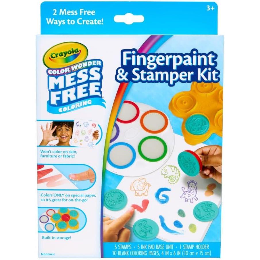 imageCrayola Color Wonder Spidey and His Amazing Friends Kit Mess Free Coloring Spiderman Coloring Pages ampamp Stickers Spiderman Toy Kids GiftFingerpaint  Stamper Kit