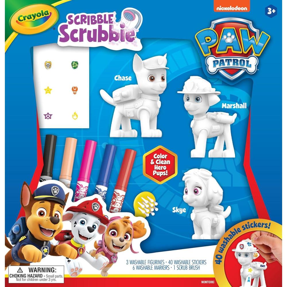 imageCrayola Scribble Scrubbie PAW Patrol Figurine Playset Customizable PAW Patrol Toys ampamp Gifts for Toddlers Reusable Coloring Activity Ages 3Paw Patrol Playset