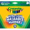 Crayola Broad Line Markers (12 Count), Washable Markers for Kids, Assorted Colors, Arts & Crafts Supplies, For Coloring Books & Art Projects, Ages 3+(12 Count (Pack of 2))