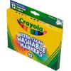 Crayola Broad Line Markers (12 Count), Washable Markers for Kids, Assorted Colors, Arts & Crafts Supplies, For Coloring Books & Art Projects, Ages 3+(12 Count (Pack of 1))