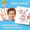 Crayola Color Wonder Mess Free Coloring Pages (50ct), Create Your Own Coloring Pages, Blank Color Wonder Refill, Toddler Toys & Gifts(Refill Pages)