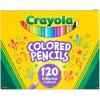 Crayola Colored Pencils Set for Kids (120ct), Coloring Book Pencils, Christmas Gifts for Grandkids, Bulk Colored Pencils for Boys & Girls, Ages 3, 4, 5(1 Count (Pack of 1))