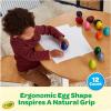 Crayola Large Egg Crayons (12ct), Jumbo Washable Crayons for Toddlers, Christmas Gifts for Grandkids, Stocking Stuffers, Preschool Art Supplies, Ages 1+