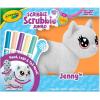 Crayola Scribble Scrubbie Jumbo Toy Cat, Large Posable Animal for Kids, Birthday, Holiday for Girls & Boys, Washable Coloring & Grooming Toy, Ages 3+(Cat)
