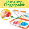 Crayola Spill Proof Paint Set (8ct), Stocking Stuffer & Holiday Gifts for Toddlers, Washable Toddler Paint Kit, With Brushes, Pots, Activity Pages, Ages 3+(Fingerpaint)