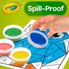 Crayola Spill Proof Paint Set (8ct), Stocking Stuffer & Holiday Gifts for Toddlers, Washable Toddler Paint Kit, With Brushes, Pots, Activity Pages, Ages 3+(Spill Proof Paint)