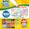 Crayola Super Tips & Silly Scents Washable Marker Set (120ct), Bulk Colored Markers for Coloring Books, Fine Tip, Conical, Water-Based Ink, Ideal for Kids’ Art Projects, Gifts