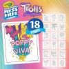 Crayola Trolls Color & Erase Sticker Activity Pad, 12 Reusable Trolls Coloring Pages & 100 Stickers, Gift(Color Wonder)