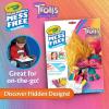 Crayola Trolls Color & Erase Sticker Activity Pad, 12 Reusable Trolls Coloring Pages & 100 Stickers, Gift(Color Wonder)