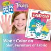 Crayola Trolls Color & Erase Sticker Activity Pad, 12 Reusable Trolls Coloring Pages & 100 Stickers, Gift(Color Wonder)
