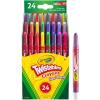 Crayola Twistables Crayons for Kids (24ct) No Sharpen Toddler Coloring Supplies, Less Mess, Stocking Stuffer & Holiday Gifts for Boys & Girls, Ages 3, 4, 5(24 Count (Pack of 1))