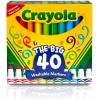 Crayola Ultra Clean Fine Line Washable Markers (40ct), Colored Markers for Kids, Fine Tip, Coloring Book Art Supplies, Gifts for Kids, Ages 3, 4, 5(Markers)