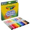 Crayola Broad Line Markers (12 Count), Washable Markers for Kids, Assorted Colors, Arts & Crafts Supplies, For Coloring Books & Art Projects, Ages 3+(12 Count (Pack of 1))
