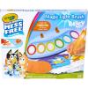 Crayola Color Wonder Bluey Activity Kit, Mess Free Coloring for Toddlers, Holiday & Christmas Gifts for Kids, Art Set for Kids, Plane Essential, Bluey Toys, 3+(Bluey Magic Light Brush)