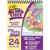 Crayola Trolls Color & Erase Sticker Activity Pad, 12 Reusable Trolls Coloring Pages & 100 Stickers, Gift(Color & Erase)