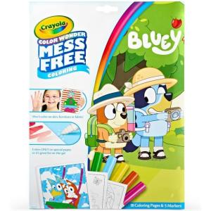 Crayola Bluey Color Wonder Coloring Set, 18 Bluey Coloring Pages, Toddler Stocking Stuffer, Holiday & Christmas Gifts for Kids, Mess Free Coloring for Toddlers, Toys & Games(Bluey Coloring Book)