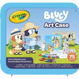 Crayola Color Wonder Bluey Activity Kit, Mess Free Coloring for Toddlers, Holiday & Christmas Gifts for Kids, Art Set for Kids, Plane Essential, Bluey Toys, 3+(Art Case)