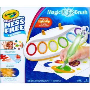 Crayola Color Wonder Mess Free Coloring Pages (50ct), Create Your Own Coloring Pages, Blank Color Wonder Refill, Toddler Toys & Gifts(Magic Light Brush)
