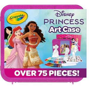 Crayola Disney Princess Color & Activity Set, 20 Coloring Book Pages, Princess Stickers, Gift for Girls & Boys(Art Case)