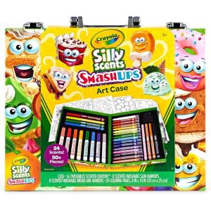 Crayola Limited Edition Coloring Set (115pcs), Kids Drawing Supplies Kit with Crayons, Markers & Colored Pencils, Birthday, Holiday for Kids, 5+(Silly Scents Smash Up)