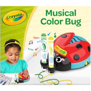 Crayola Musical Color Bug, Toddler Sensory Toy, Ladybug Toy for Kids, Arts & Crafts, Gifts for Toddlers, Ages 2, 3, 4(Musical Doodle Bug)