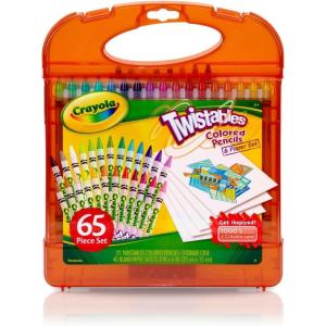 Crayola Pip-Squeaks Washable Marker Set (65ct), Holiday & Christmas Gifts for Kids, Coloring Set, Art Supplies for Kids, Drawing & Craft Kit, Travel Activity, 4+(Twistable Colored Pencils)