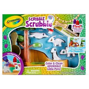 Crayola Scribble Scrubbie Pets Dinosaur Waterslide, Dinosaur Toys for Kids, Pet Grooming Toy, Gifts for Boys & Girls, Ages 3+(Dinosaur Waterslide)