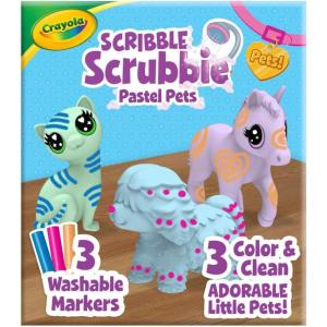 Crayola Scribble Scrubbie Pets Spray Boutique, Airbrush Art Set for Kids, DIY Crafts for Toddlers, Kids Toys, Gifts for Girls & Boys, Ages 3+(Pastel Pets)