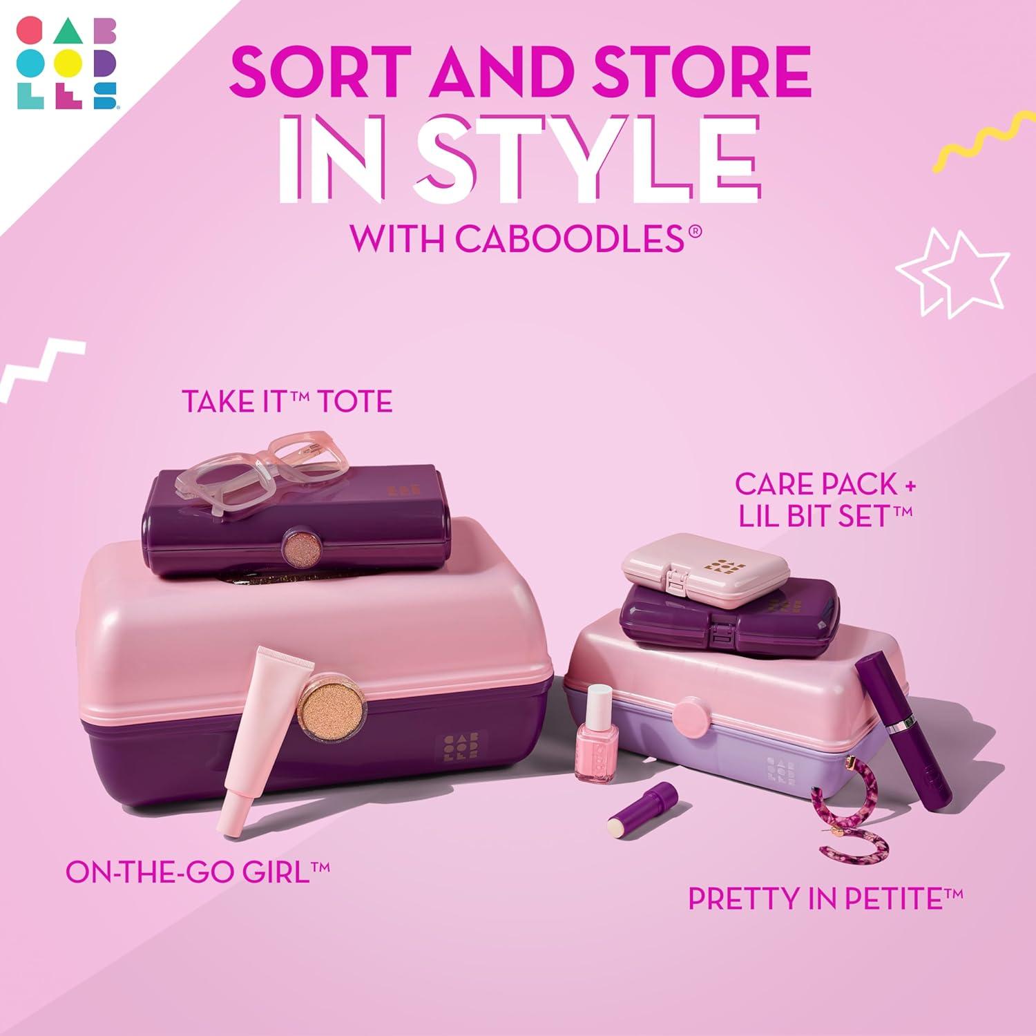 imageCaboodles OnTheGoGirl CaseFunfetti Flitter Over Dusty Rose