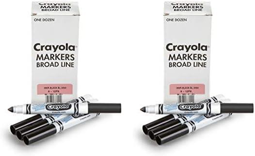 imageCrayola 12 Count Washable Bulk Markers GreenBlack