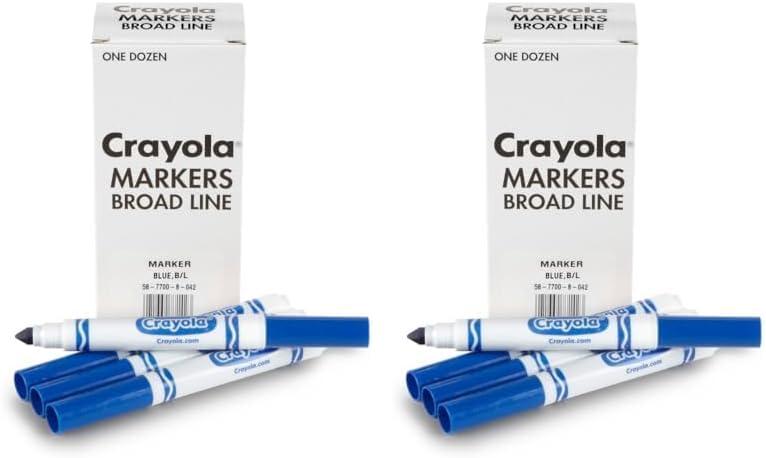 imageCrayola 12 Count Washable Bulk Markers GreenBlue