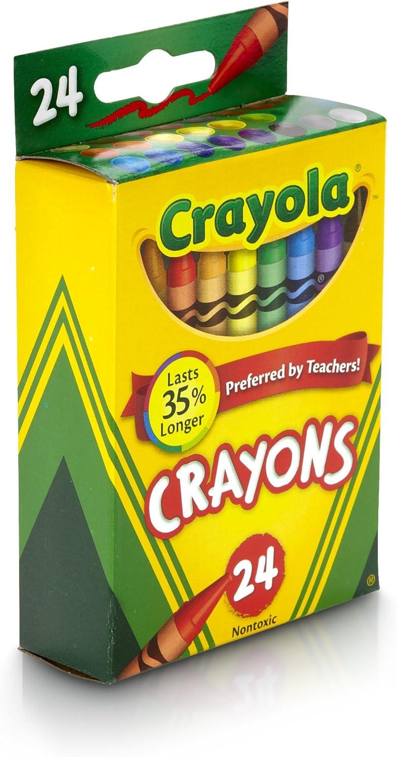 imageCrayola Back To School Supplies Grades 35 Ages 7 8 9 10 Contains 24 Crayons 10 Washable Broad Line Markers and 12 Colored Pencils Amazon Exclusive