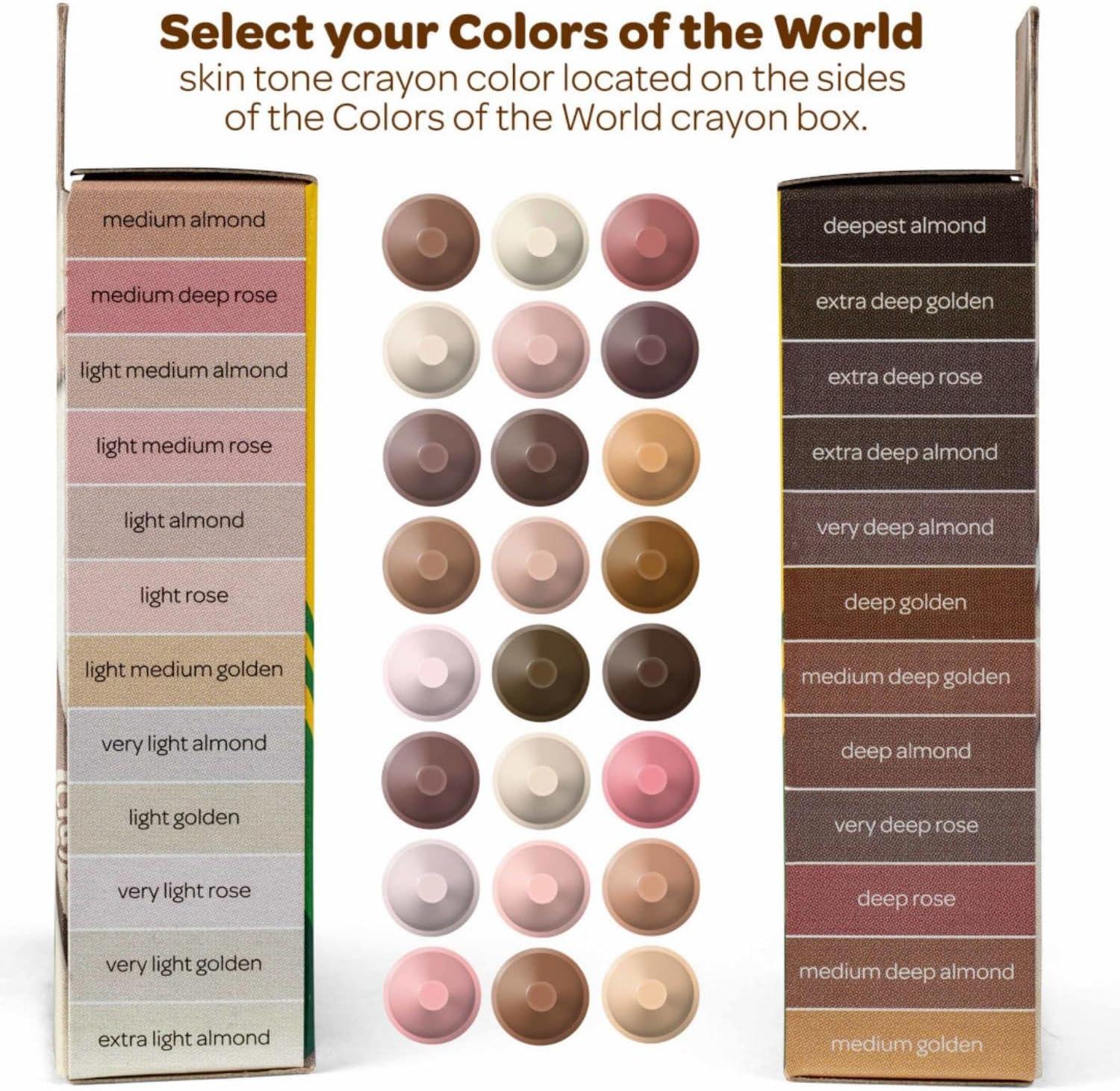 imageCrayola Bulk Crayon Set Colors of The World Multicultural Crayons School Supplies 6 Sets of 24 Colors1 Count Pack of 1