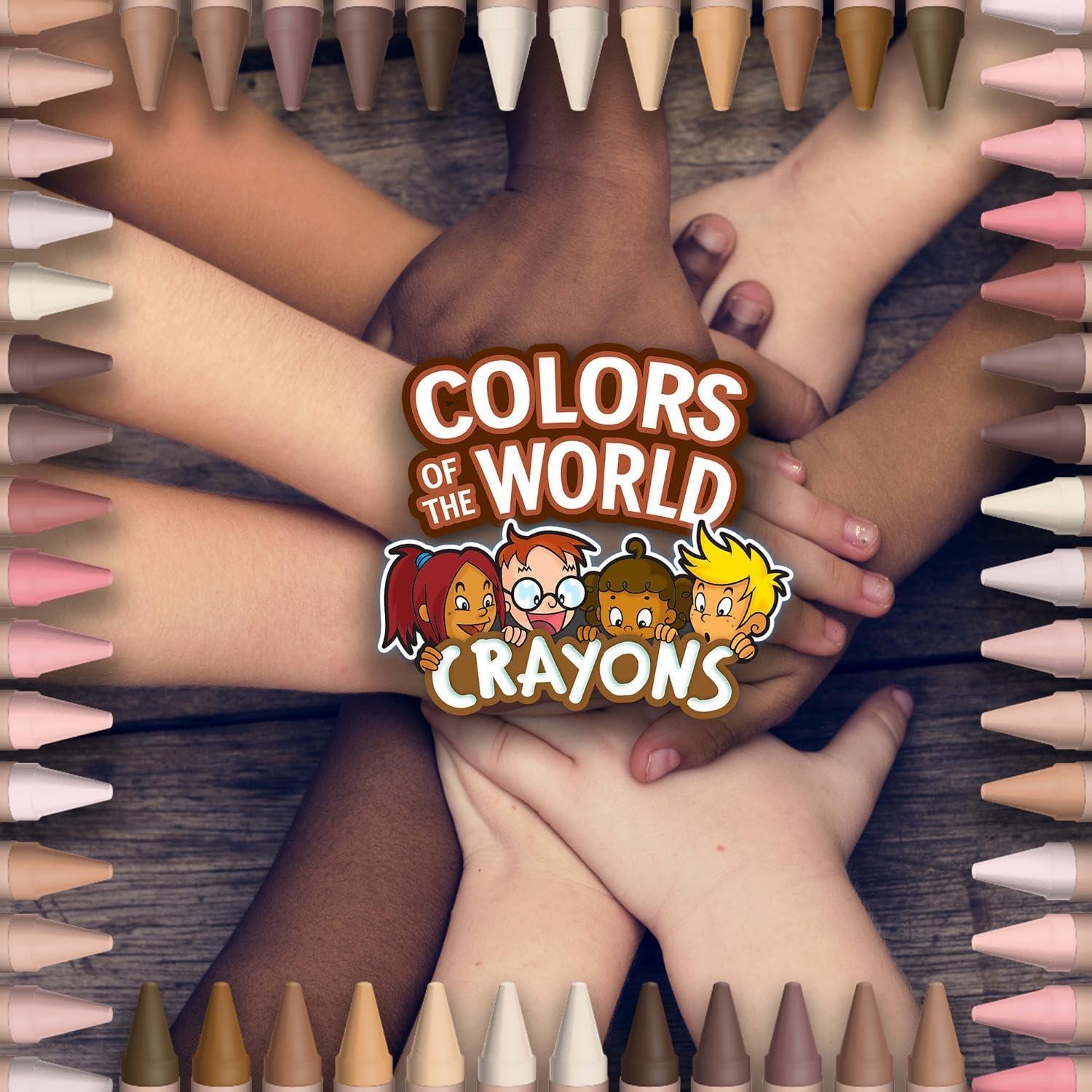 imageCrayola Bulk Crayon Set Colors of The World Multicultural Crayons School Supplies 6 Sets of 24 Colors1 Count Pack of 1