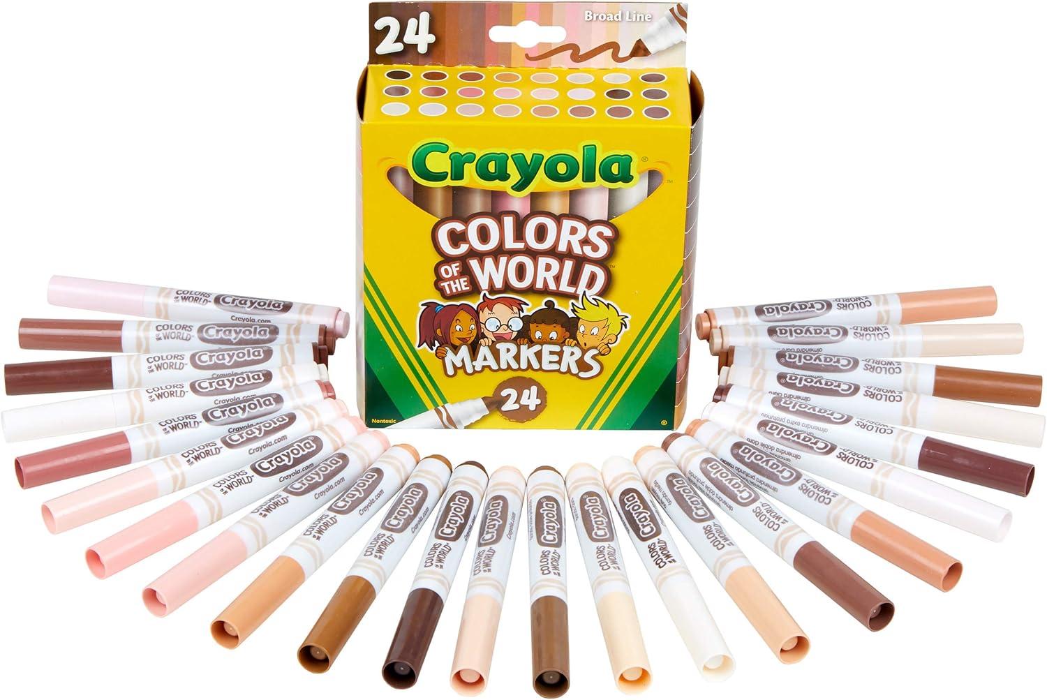 imageCrayola Bulk Crayon Set Colors of The World Multicultural Crayons School Supplies 6 Sets of 24 Colors1 Count Pack of 1