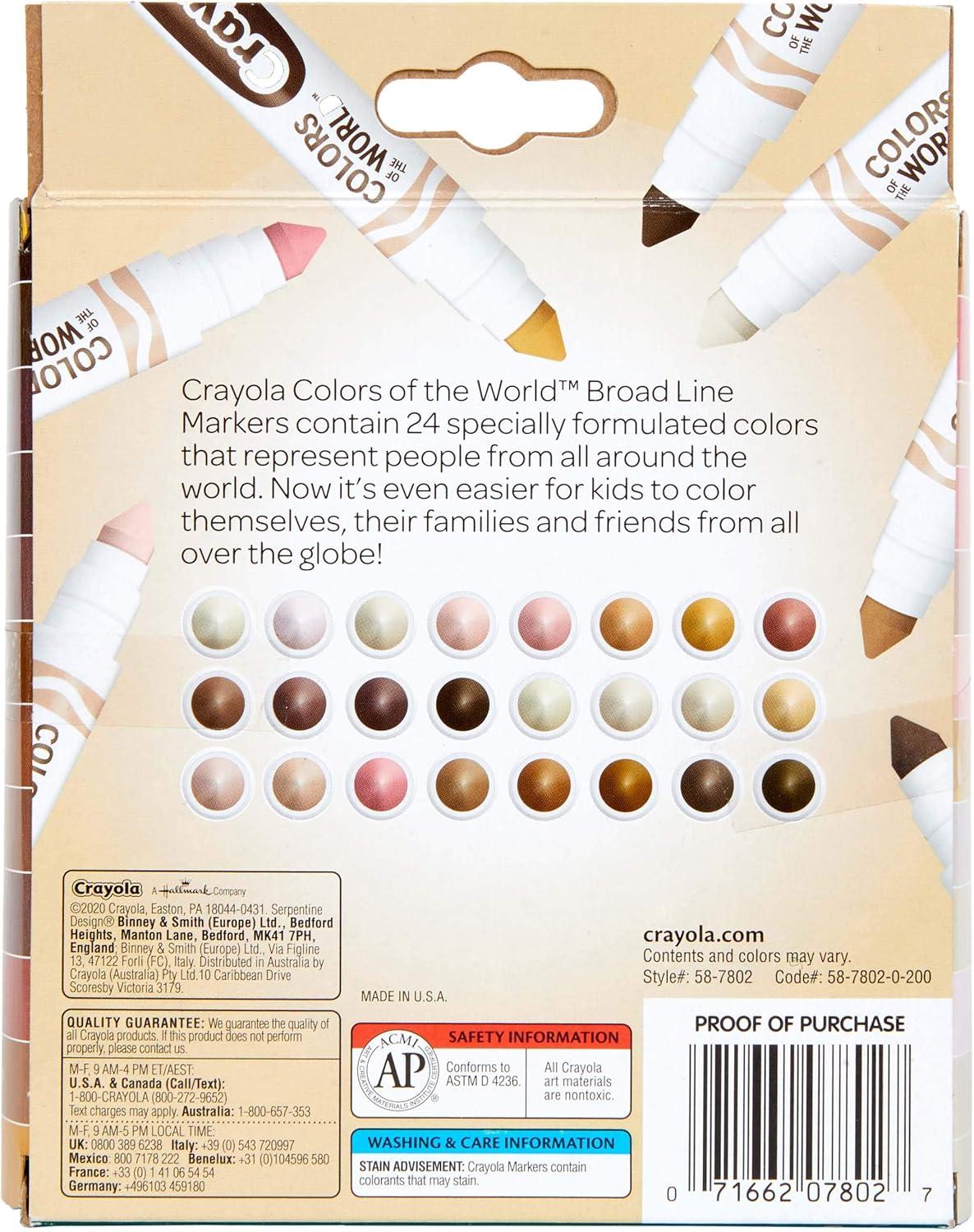 imageCrayola Bulk Crayon Set Colors of The World Multicultural Crayons School Supplies 6 Sets of 24 Colors1 Count Pack of 1