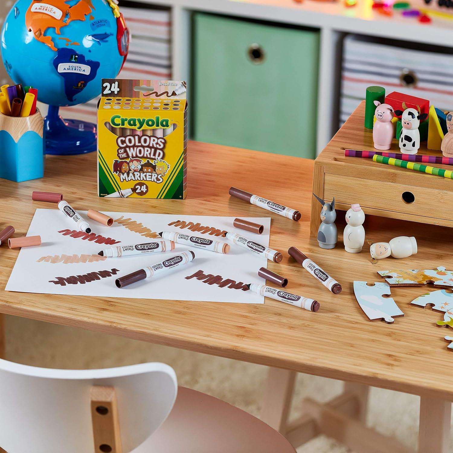 imageCrayola Bulk Crayon Set Colors of The World Multicultural Crayons School Supplies 6 Sets of 24 Colors1 Count Pack of 1