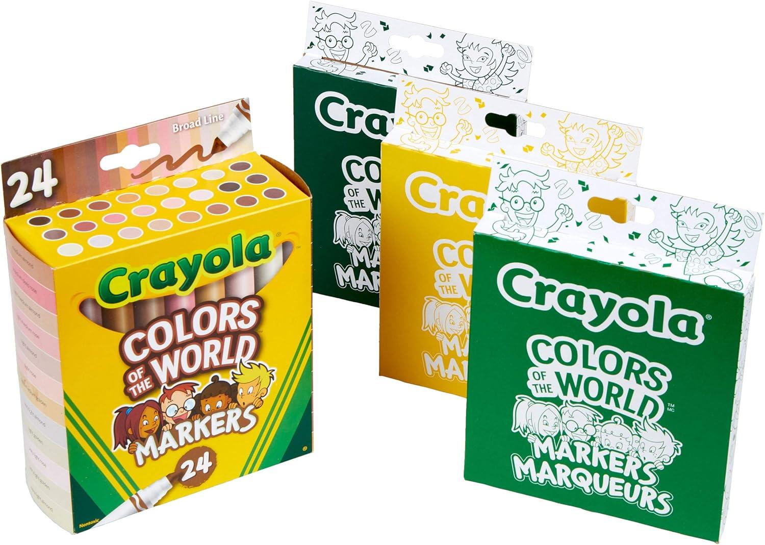 imageCrayola Bulk Crayon Set Colors of The World Multicultural Crayons School Supplies 6 Sets of 24 Colors1 Count Pack of 1