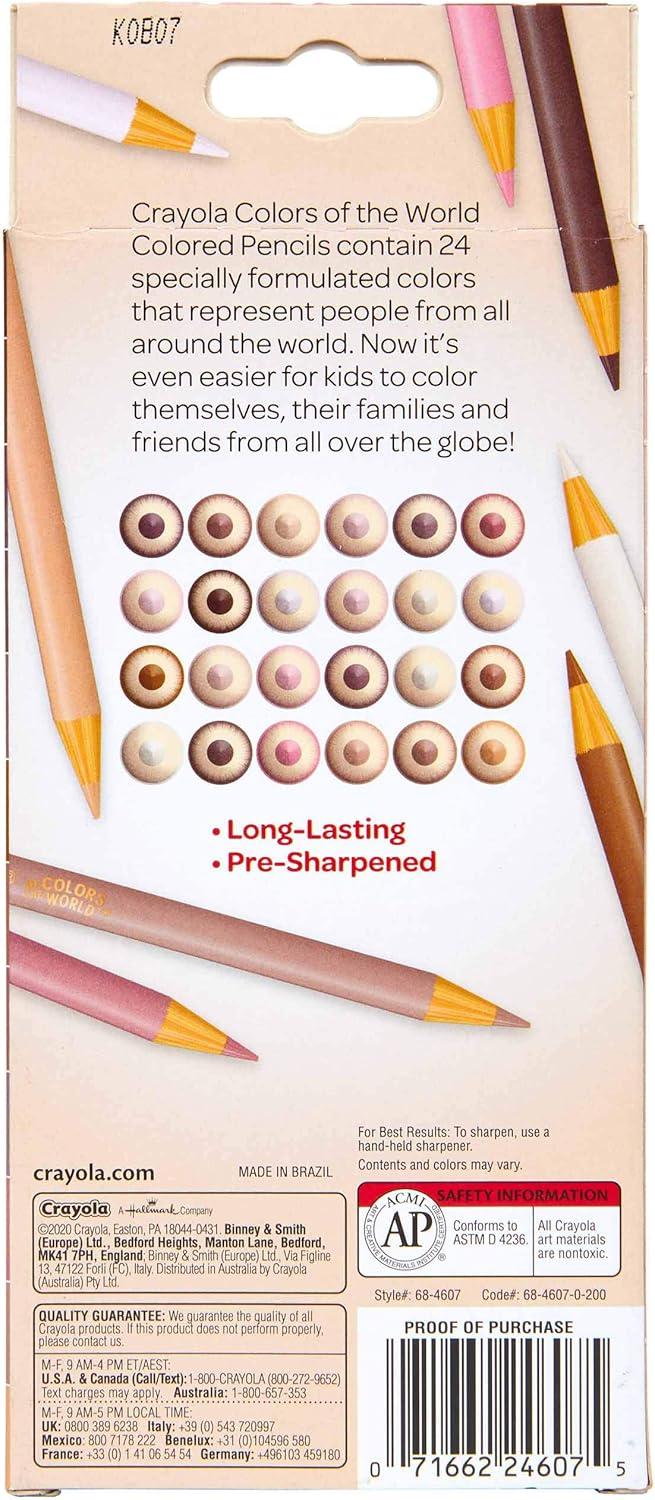 imageCrayola Bulk Crayon Set Colors of The World Multicultural Crayons School Supplies 6 Sets of 24 Colors1 Count Pack of 1